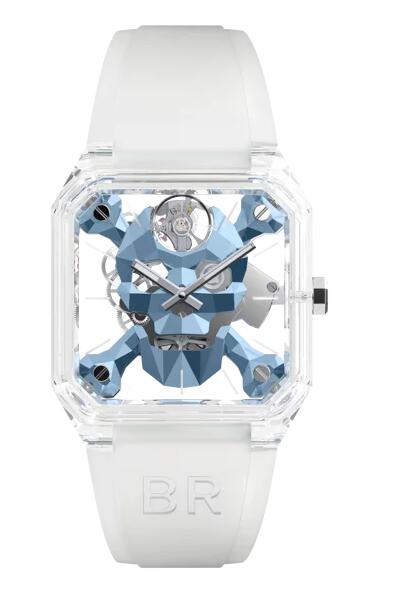 Bell & Ross BR 01 CYBER SKULL SAPPHIRE ICE BLUE BR01-CSKBLU-SAPHIR Replica Watch